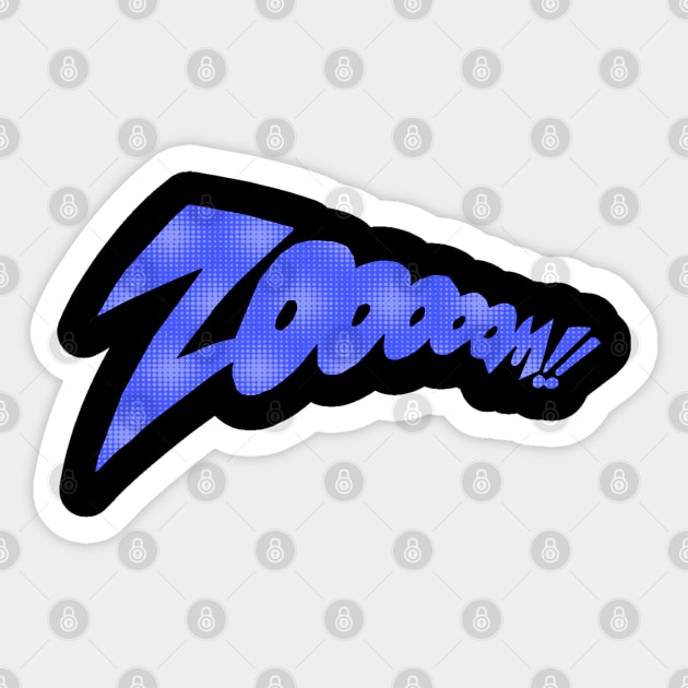 Zoom - Comic Style Sticker by All About Nerds